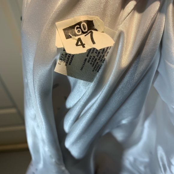 J McClintock Vintage White Satin Dress Tulle Black Polka-dot Retro 50s Sz 5 - Picture 13 of 13